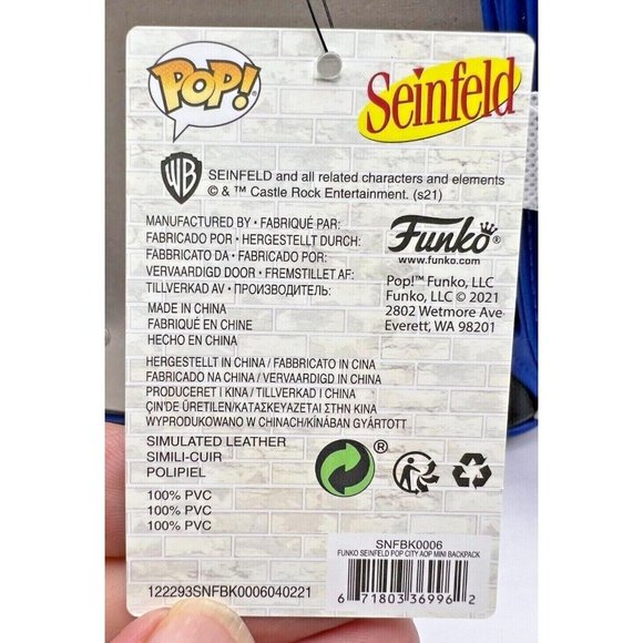 FUNKO Seinfeld POP City Mini Backpack - NWT main image 8